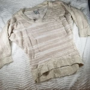 3/$12 American Rag semi-transparent knit top